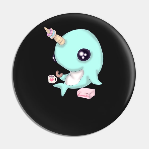 Narwhal on Break Pin by LVBart