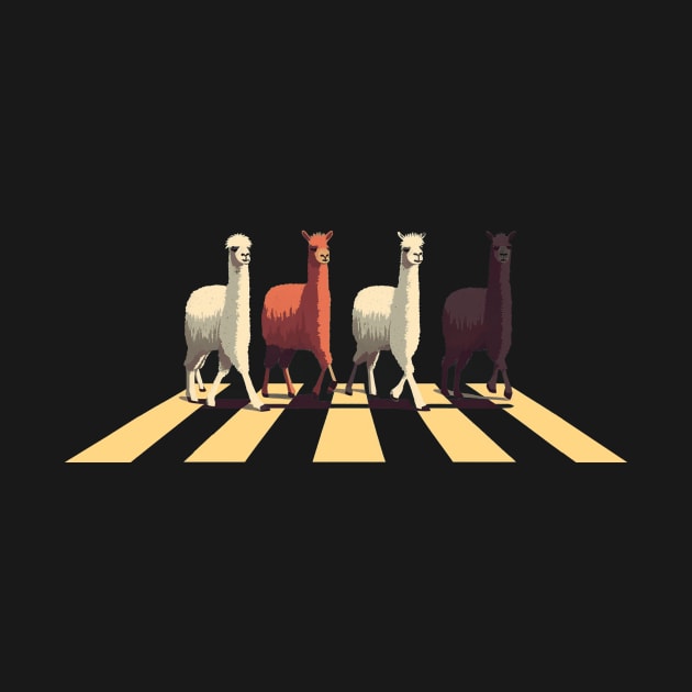 Abbey Road Llamas by DesignedbyWizards