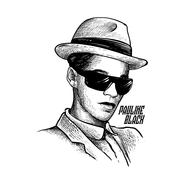 Pauline Black The Selecter vintage hand drawing design by ROCKHOPPER