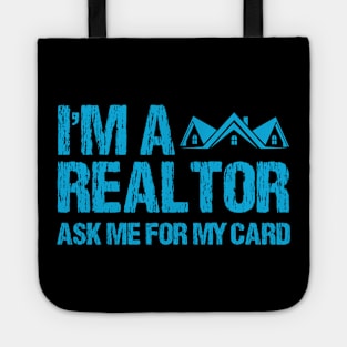 Realtor Fathers Day Gift Funny Retro Vintage Tote