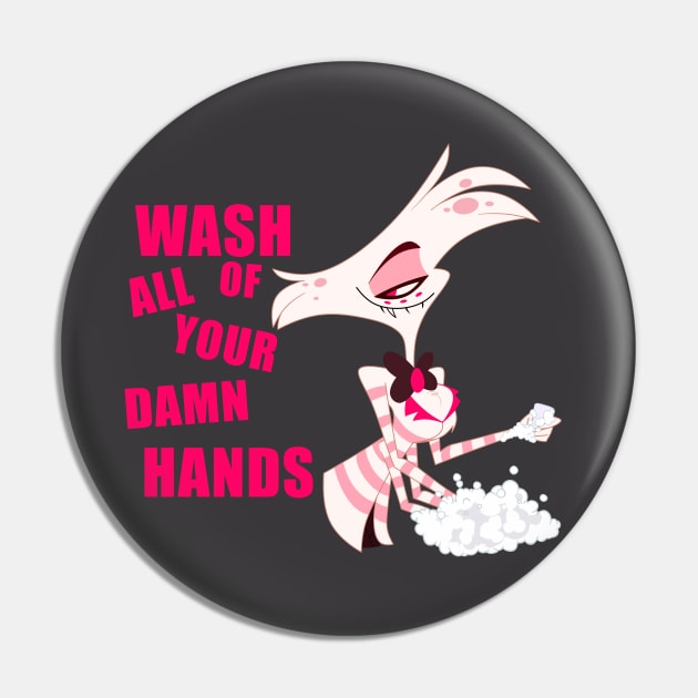 Discover Angel Dust Hazbin Hotel ハズビン ホテル ゲーム 缶バッジ  31mm, 57mm, 76mm サイズ