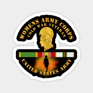 Womens Army Corps Vietnam Era - w WAC w Silhouette  Fire - NDSM X 300 Magnet