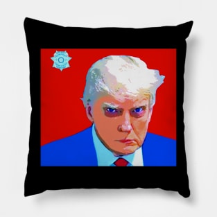 trump mugshot Pillow