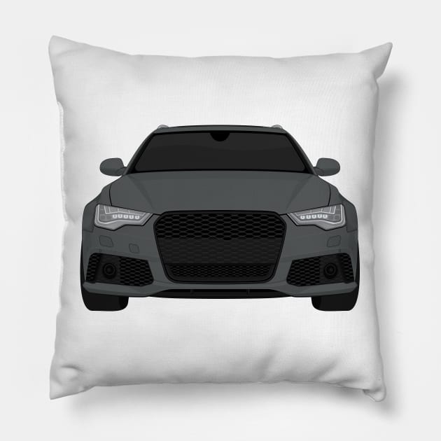 rs6 daytona grey Pillow by VENZ0LIC