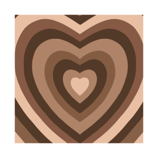 brown heart T-Shirt