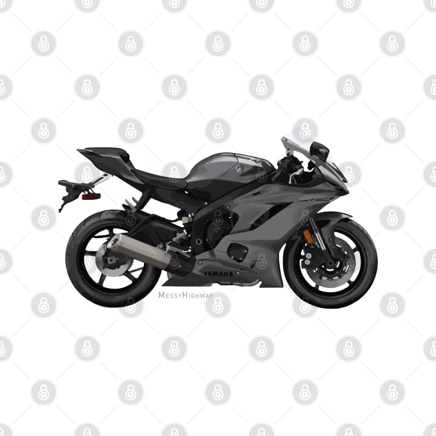 Yamaha R6 19 gray, s by MessyHighway