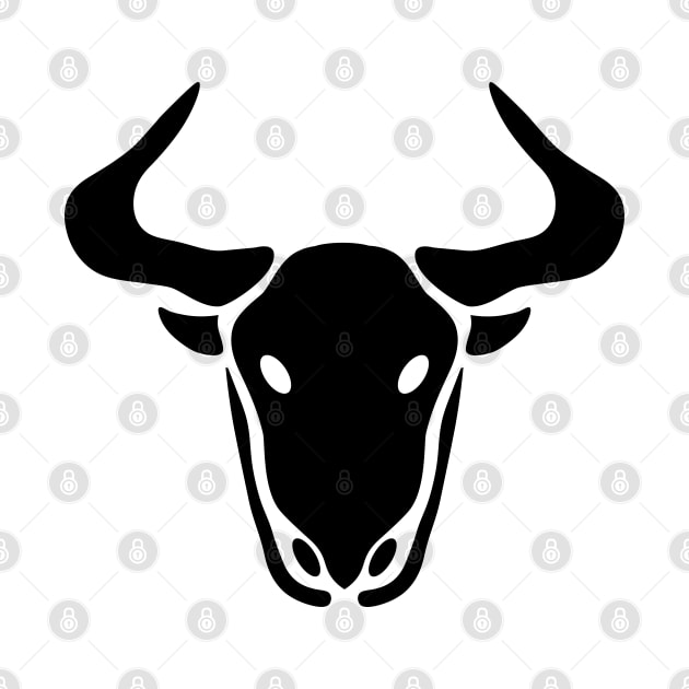 Minimalist Taurus Bull by Wayne Brant Images