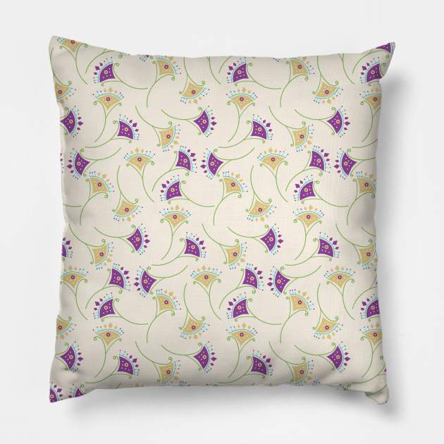 Floral Pattern Pillow by EmDash