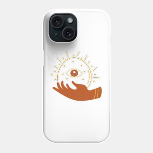 Eyes and Hand: Visionary T-shirt Design Phone Case