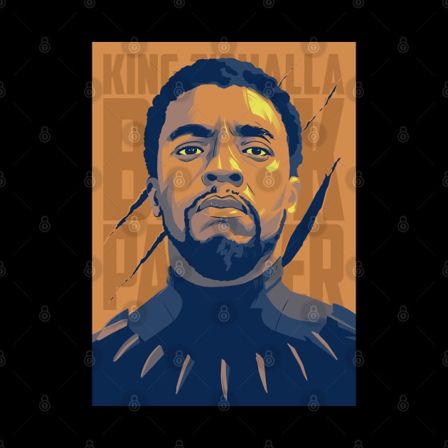 King T'Challa by Alema Art