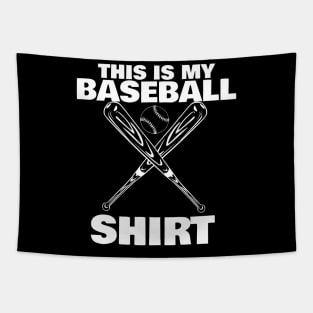 funny baseball Tapestry