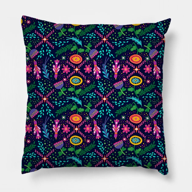 Colorful Pattern Pillow by Norzeatic