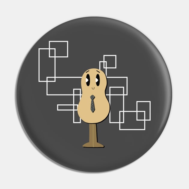 Peanut Boss Pin by Sir Cheesely