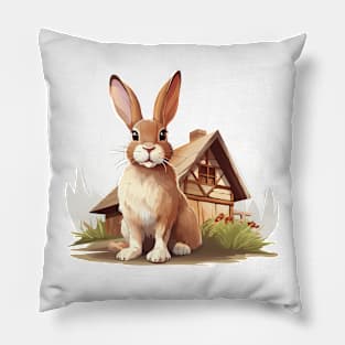 Farm Rabbit Pillow