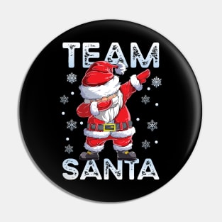 Team Santa Pajama Shirt Dabbing Claus Family Matching Gift Pin