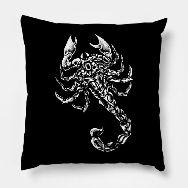 Scorpion Sting Pillow by cindo.cindoan