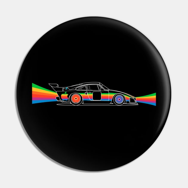 Rainbow racer Pin by icemanmsc