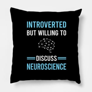 Introverted Neuroscience Neuroscientist Neurobiology Pillow