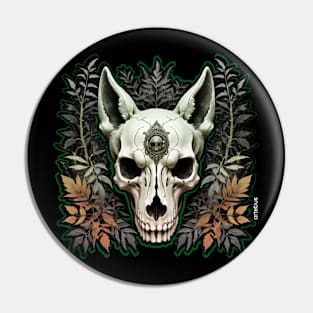 wolf skull forest dark magic Pin