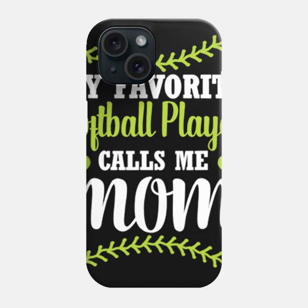 My favorite Softball player calls me Mom Phone Case by jonetressie