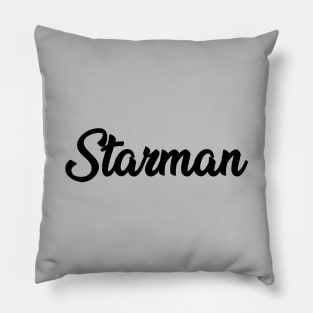 Starman, black Pillow