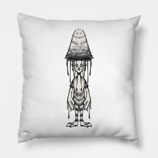 Inky Mushroom Fairy Pillow