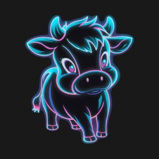 Neon glow cow T-Shirt