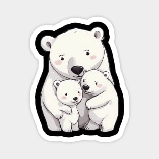 Polar Bear Family Magnet