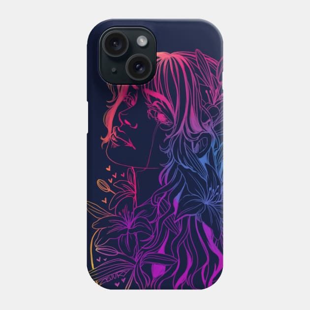 GRADIENT SAD LILY Phone Case by ZeJury