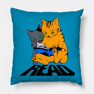 Cats Love Reading Pillow