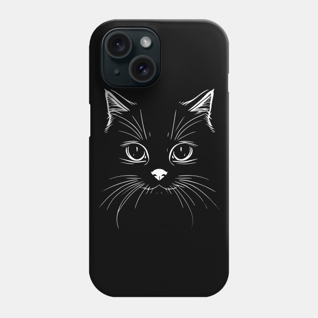 Kitty face Phone Case by Misthaesis