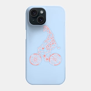 SEEMBO Giraffe Cycling Bicycle Bicycling Biking Riding Bike Phone Case