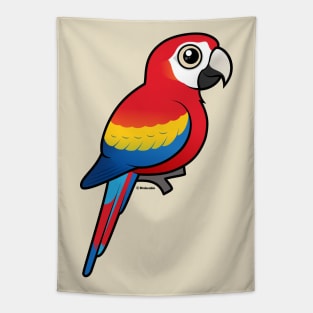 Birdorable Scarlet Macaw Tapestry