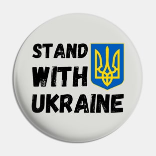 Stand with Ukraine support Ukraine Pin