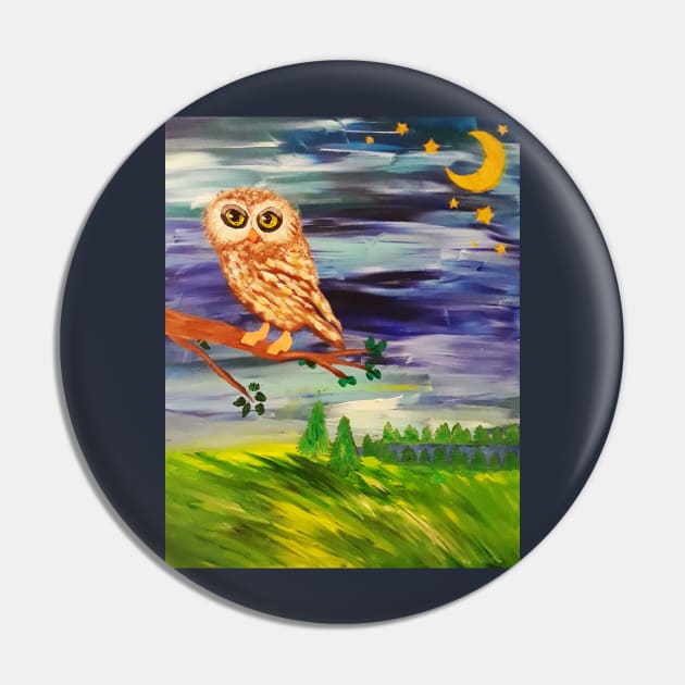 Forest Owl Pin by Oregon333