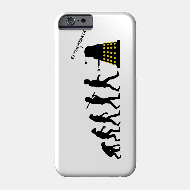 Dalek Destroy Human Evolution Silhouette