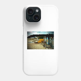 Beach Huts Hengistbury Head Dorset England UK Phone Case