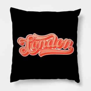 London - London Vintage Schriftzug - London Style Pillow