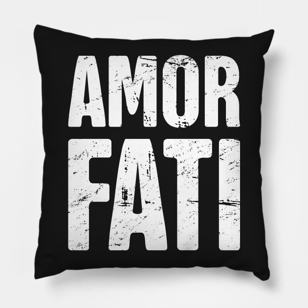 Amor Fati | Stoicism Pillow by MeatMan