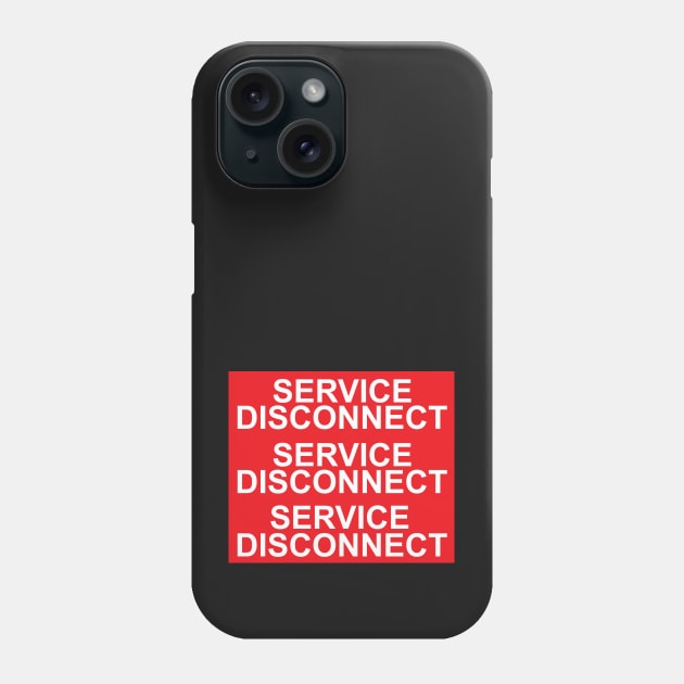 Electric Service Disconnect Labels Phone Case by MVdirector