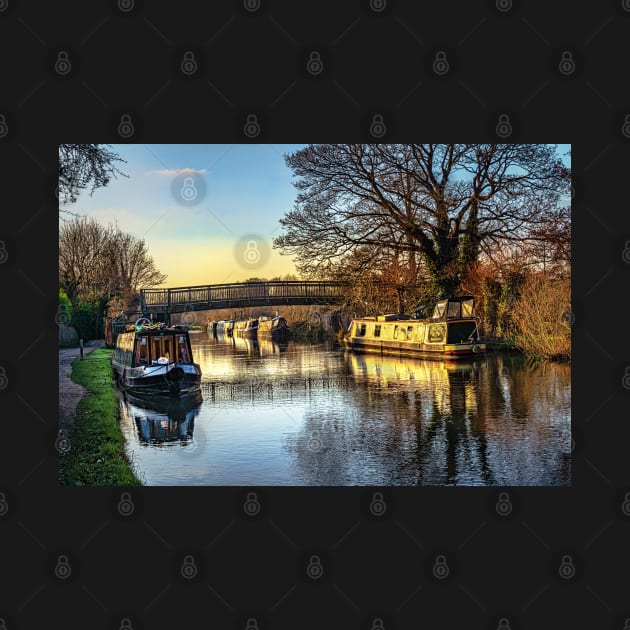 Moored At Monkey Bridge Newbury by IanWL