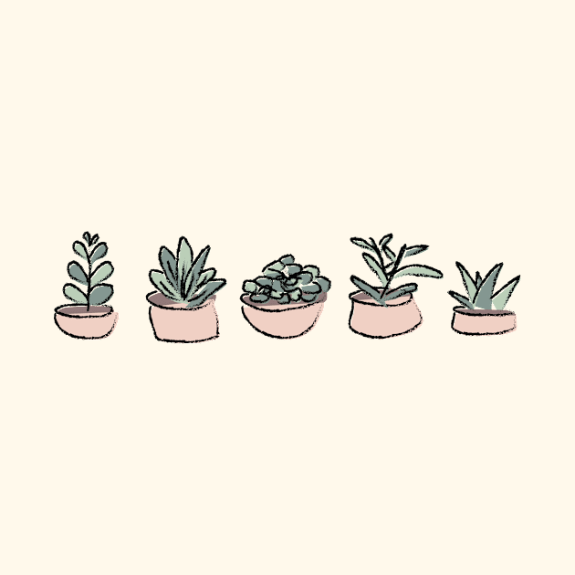 Succulents by jessawaid