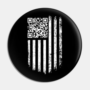 Trump Dance QR America Flag Pin