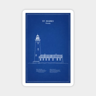 St. Marks Lighthouse - Florida - AD Magnet