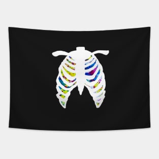 Funfetti Rib Cage (Dark Background) Tapestry