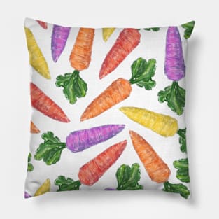 Multicolor Carrots Pillow