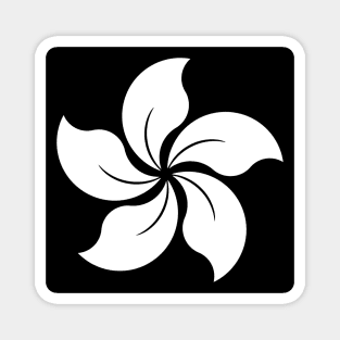 Black Bauhinia Hong Kong Magnet