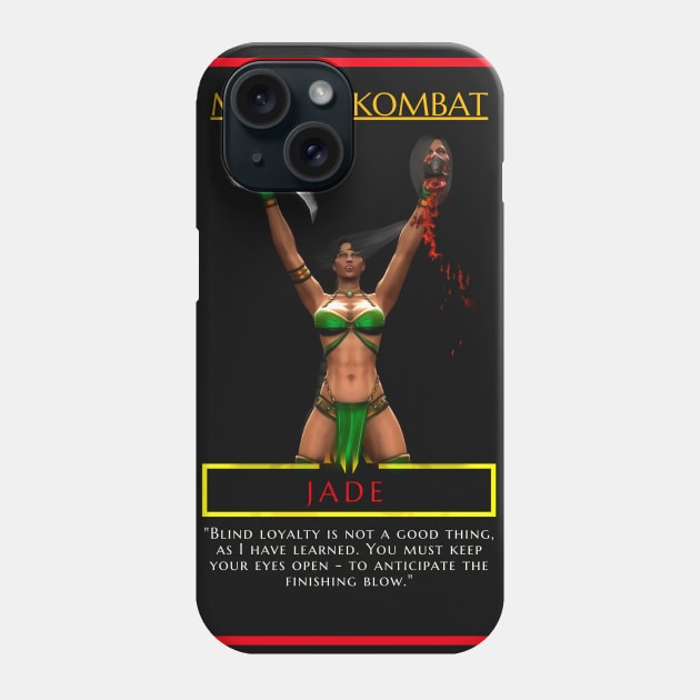 Mortal Kombat - MK Fighters - Jade - Poster - Sticker and More - 1806208 Phone Case by Semenov