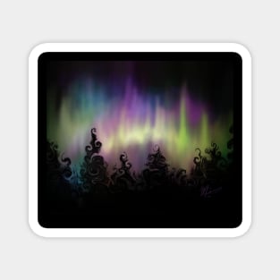 Northern Lights Fantasy Magnet