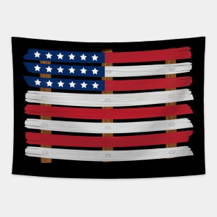 American Pallet Flag Tapestry